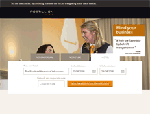 Tablet Screenshot of postillionhotels.com